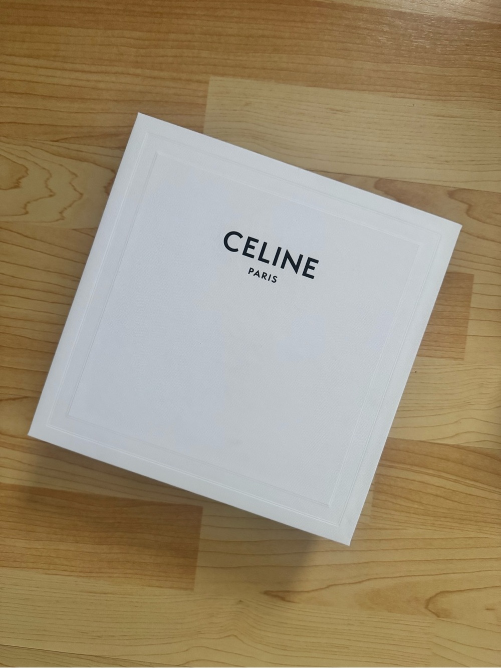 Celine White Gift Box with Black Logo